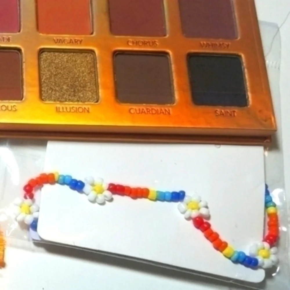 Tangerine Tassel Hoops & Nude Palette Bundle